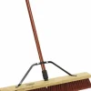 Push Broom: 24" Wide, Polyester Bristle