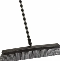 Push Broom: 24" Wide, Polyester Bristle