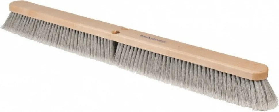 Push Broom: 36" Wide, Polypropylene Bristle