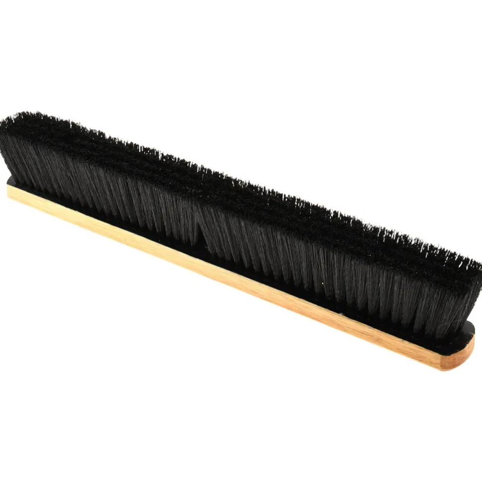 Push Broom: 24" Wide, Polypropylene Bristle