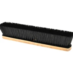 Push Broom: 18" Wide, Polypropylene Bristle