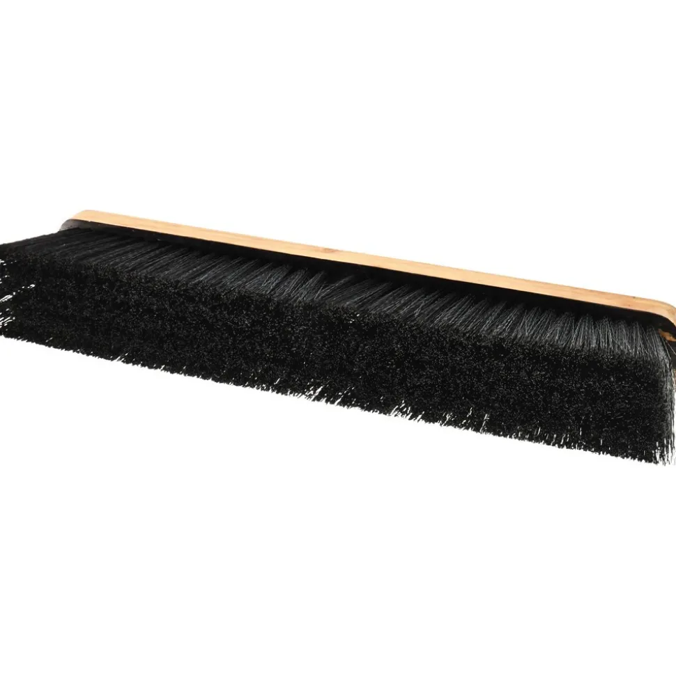 Push Broom: 18" Wide, Polypropylene Bristle