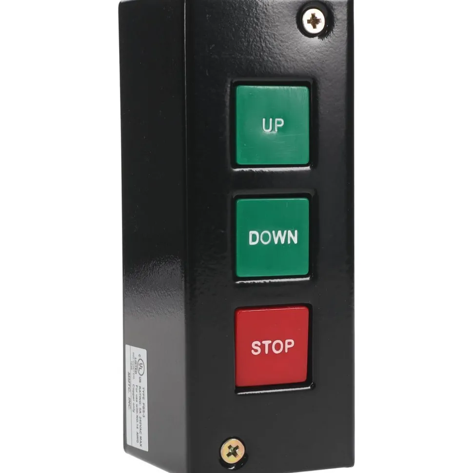 Push-Button Control Station: Momentary, NO/NC, Up, Down & Stop