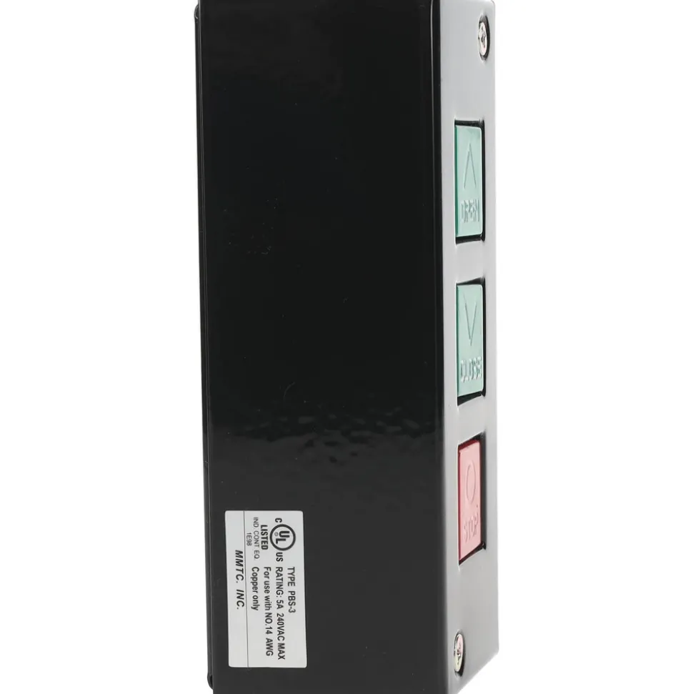 Push-Button Control Station: Momentary, NO/NC, Open, Close & Stop