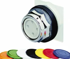 Push-Button Switch: 30 mm Mounting Hole Dia, Momentary (MO)