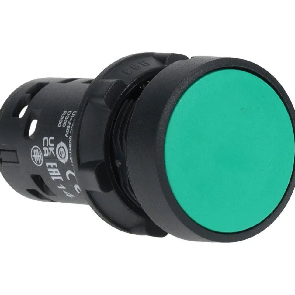 Push-Button Switch: 22 mm Mounting Hole Dia, Momentary (MO)