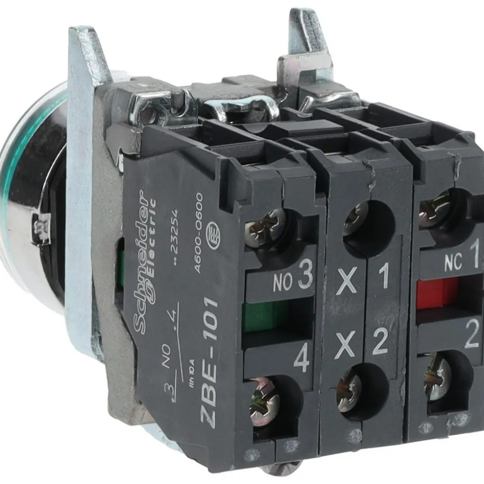 Push-Button Switch: 22 mm Mounting Hole Dia, Momentary (MO)