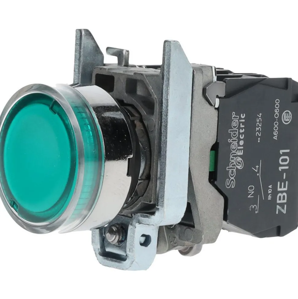 Push-Button Switch: 22 mm Mounting Hole Dia, Momentary (MO)