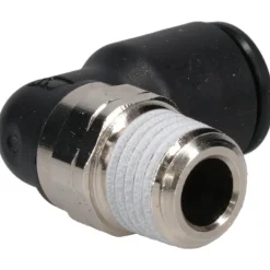 Push-to-Connect Fitting: Male Elbow, NPT, 3/8" OD