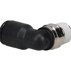 Push-to-Connect Fitting: Male Elbow, NPT, 3/8" OD
