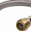 3/4" Push to Connect Inlet, 3/4" FIP Outlet, Braided Stainless Steel Flexible Connector
