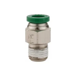 Push-to-Connect Push-to-Connect x Male NPTF Fitting: Connector, 1/8 Thread, NPTF, 1/4" OD