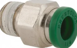 Push-to-Connect Push-to-Connect x Male NPTF Fitting: Connector, 1/8 Thread, NPTF, 1/4