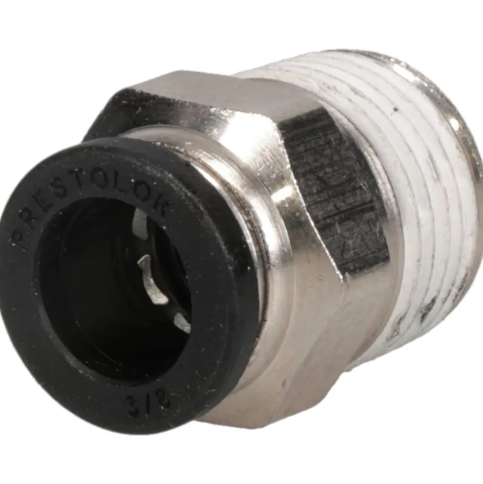 Push-to-Connect Push-to-Connect x Male NPTF Fitting: Connector, 3/8 Thread, NPTF, 3/8" OD