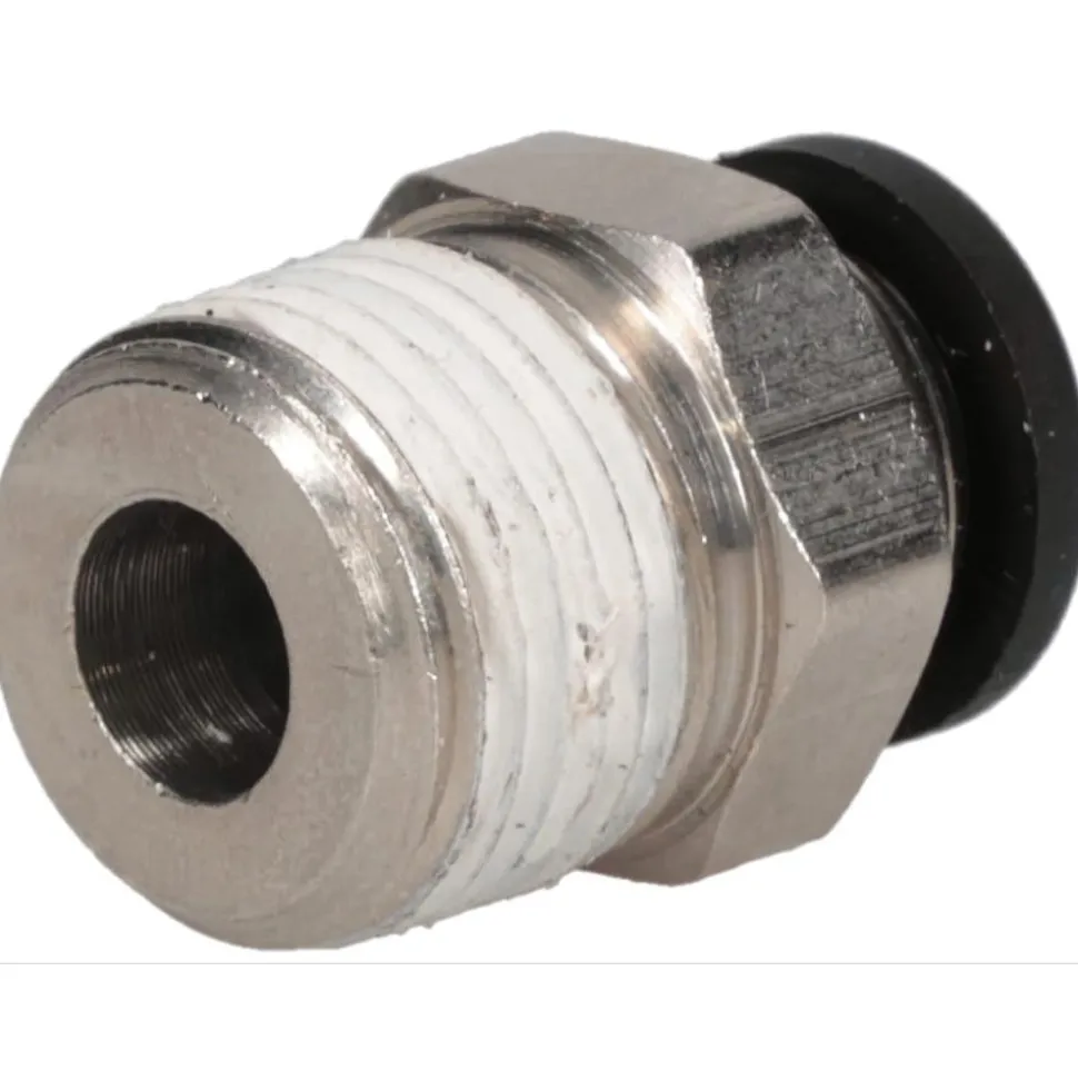 Push-to-Connect Push-to-Connect x Male NPTF Fitting: Connector, 3/8 Thread, NPTF, 3/8" OD