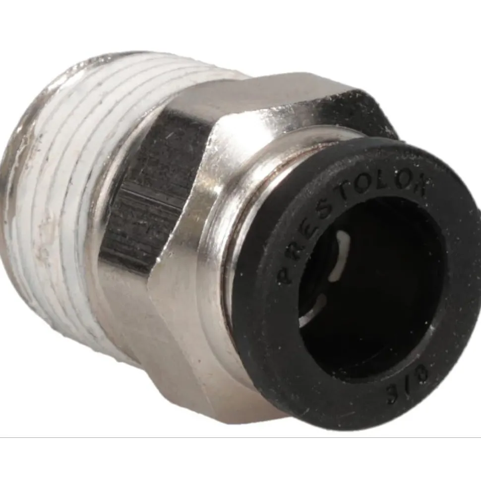 Push-to-Connect Push-to-Connect x Male NPTF Fitting: Connector, 3/8 Thread, NPTF, 3/8" OD