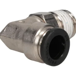 Push-to-Connect Push-to-Connect x Male NPTF Fitting: 90 deg Swivel Elbow, 1/4 Thread, NPTF, 3/8