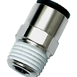 Push-to-Connect Push-to-Connect Fitting: Connector, NPT, 3/8" OD