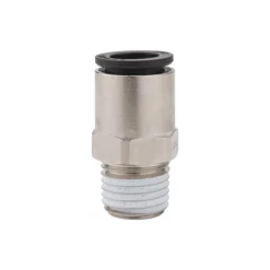 Push-to-Connect Tube x MNPT Fitting: Connector, NPT, 3/8" OD