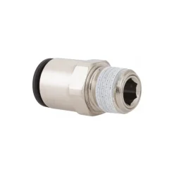 Push-to-Connect Tube x MNPT Fitting: Connector, NPT, 3/8" OD