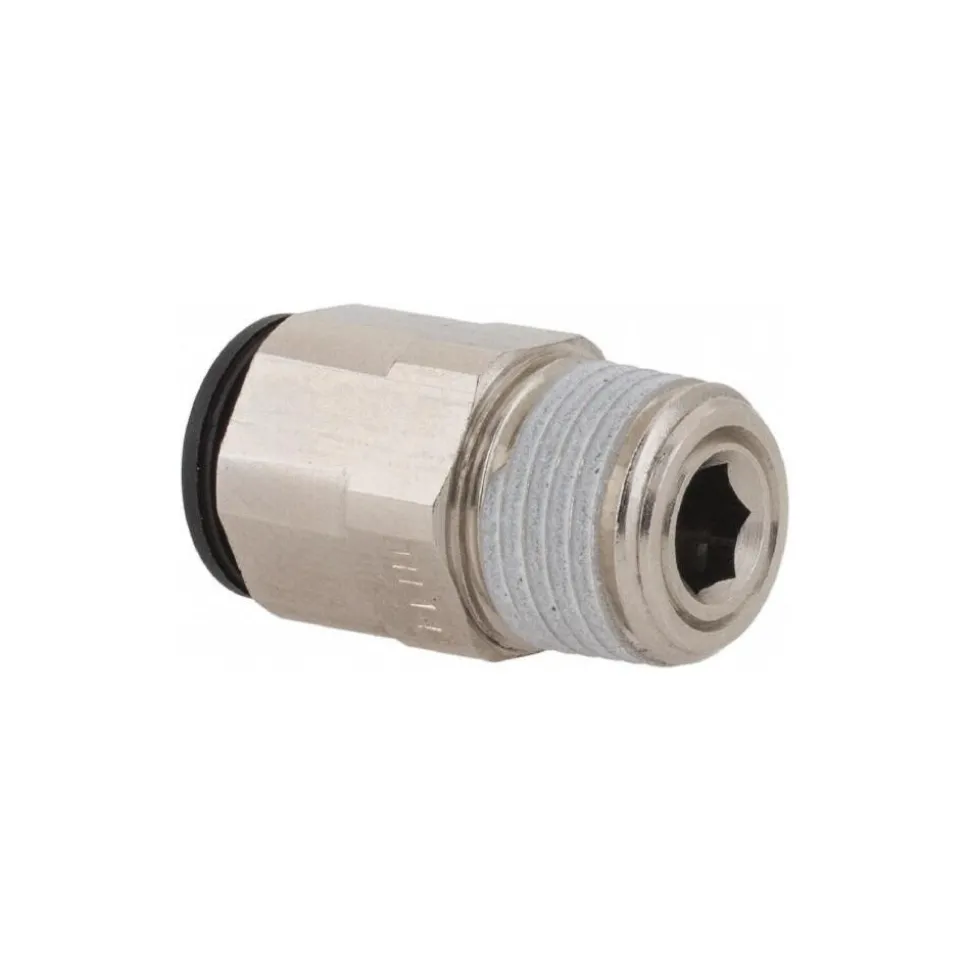 Push-to-Connect Tube x MNPT Fitting: Connector, NPT, 1/4" OD