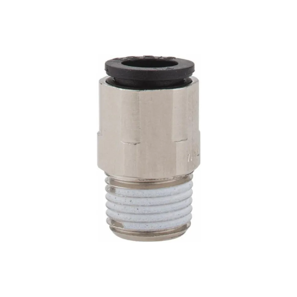 Push-to-Connect Tube x MNPT Fitting: Connector, NPT, 1/4" OD