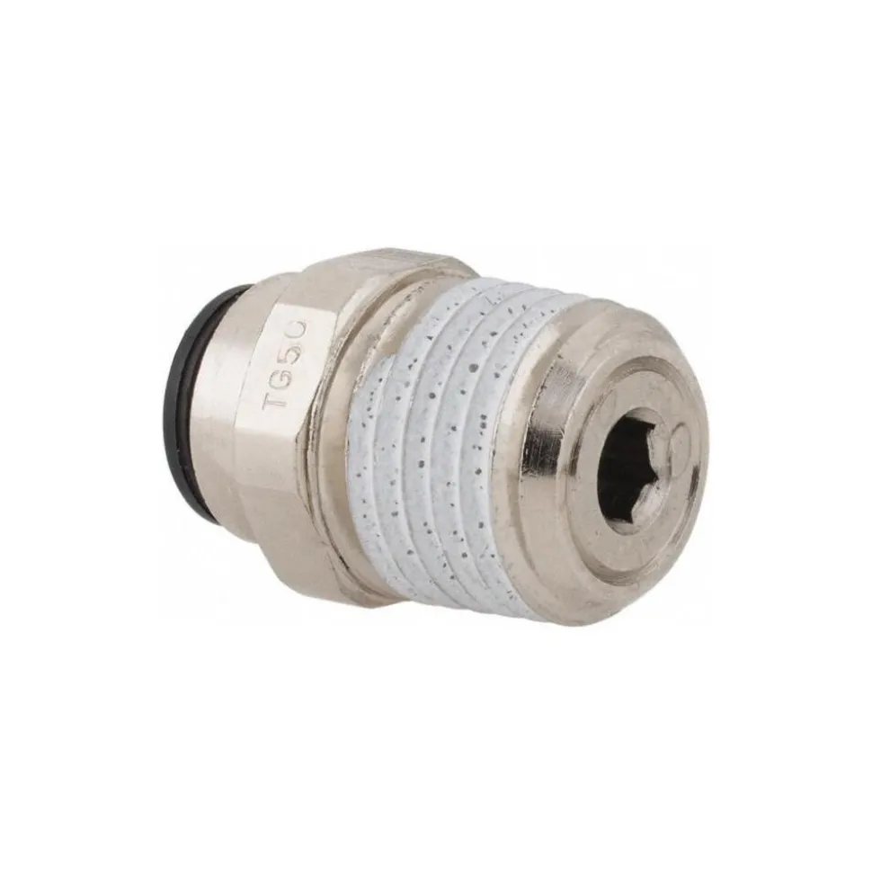 Push-to-Connect Tube x MNPT Fitting: Connector, NPT, 1/4" OD