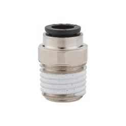 Push-to-Connect Tube x MNPT Fitting: Connector, NPT, 1/4