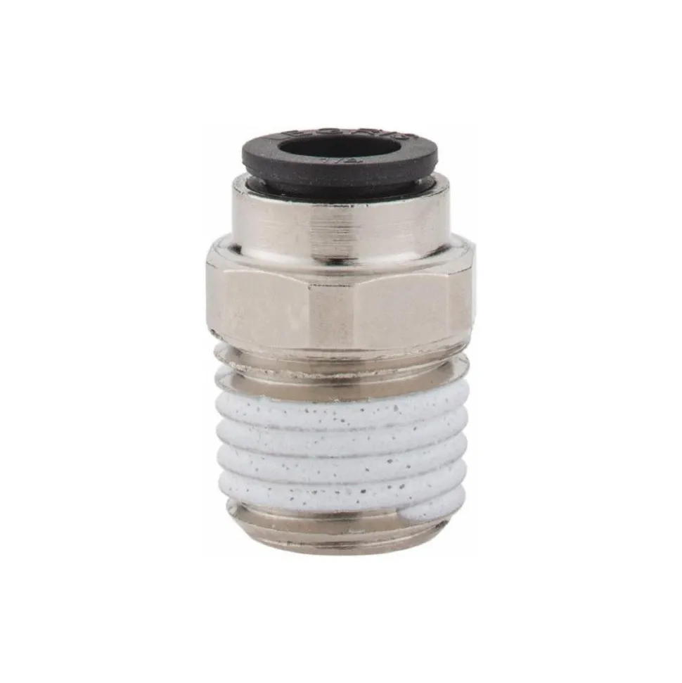 Push-to-Connect Tube x MNPT Fitting: Connector, NPT, 1/4" OD