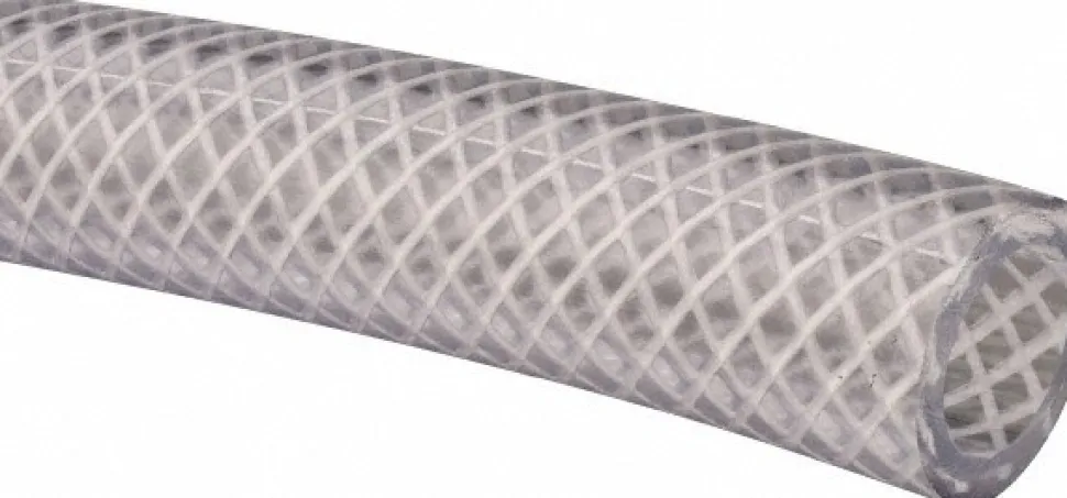 PVC Tube: 5/8" ID, 0.906" OD, Reinforced