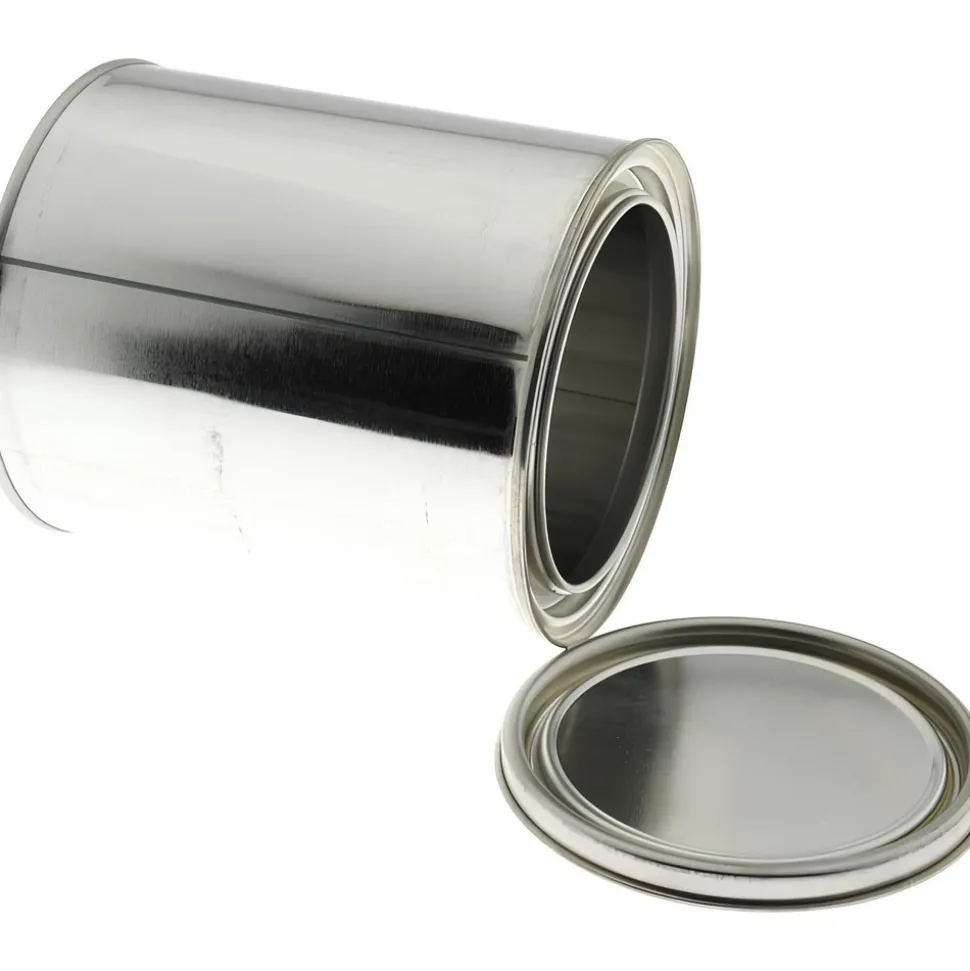 1 qt Round Tin Can with Lid