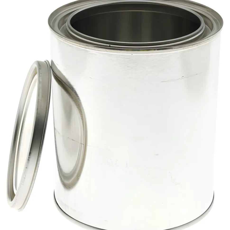 1 qt Round Tin Can with Lid