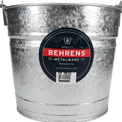 10-Quart Hot-Dipped Galvanized Steel Pail