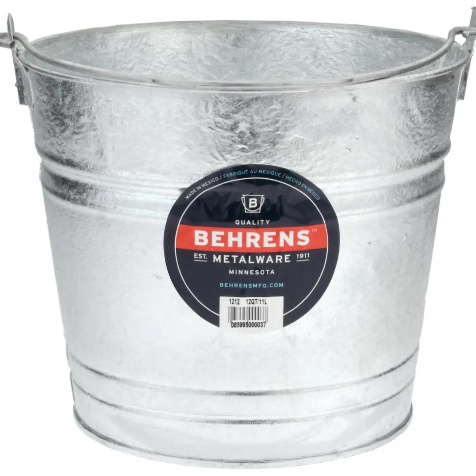12-Quart Hot-Dipped Galvanized Steel Pail