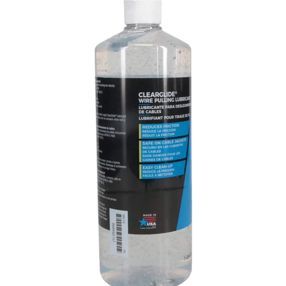 1 Quart Squeeze Bottle, Clear Wire Pulling Lubricant Gel