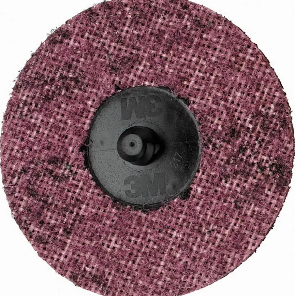 Quick-Change Disc: Roloc TR, 3" Dia, Aluminum Oxide, Non-Woven