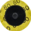 Quick-Change Disc: Type R, 2" Dia, 80 Grit, Premium Ceramic Alumina, Coated