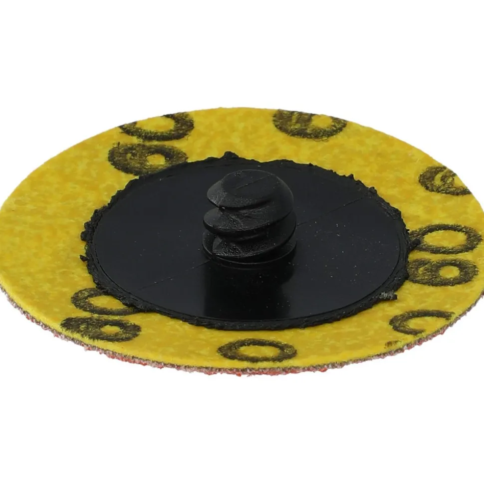 Quick-Change Disc: Type R, 2" Dia, 60 Grit, Premium Ceramic Alumina, Coated