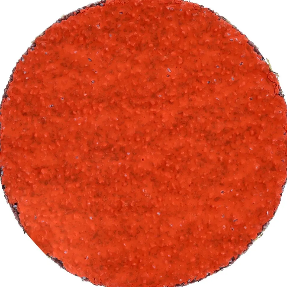 Quick-Change Disc: Type R, 2" Dia, 36 Grit, Premium Ceramic Alumina, Coated