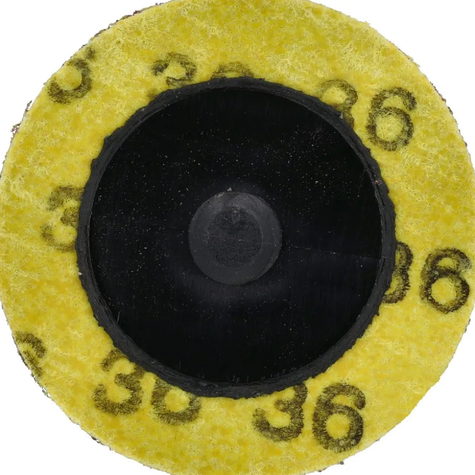 Quick-Change Disc: Type R, 2" Dia, 36 Grit, Premium Ceramic Alumina, Coated