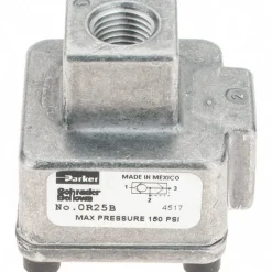 Quick-Exhaust Valves; Inlet Port Size: 1/4; Inlet Port Size: 0.25 in; Exhaust Port Size: 1/4; Exhaust Port Size: 1/4 in; Maximum Working Pressure (psi): 13.8 bar; 200 psi; Maximum Working Pressure (psi): 13.8 bar; 200 psi; Body Material: Aluminum; Maximum Working Pressure: 13.8 bar; 200 psi