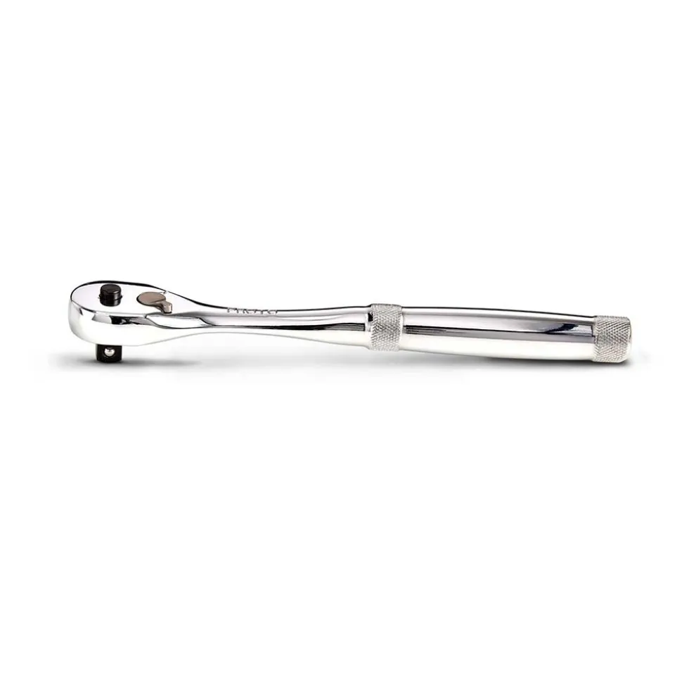 Quick-Release Ratchet: 3/8" Drive, Pear Head