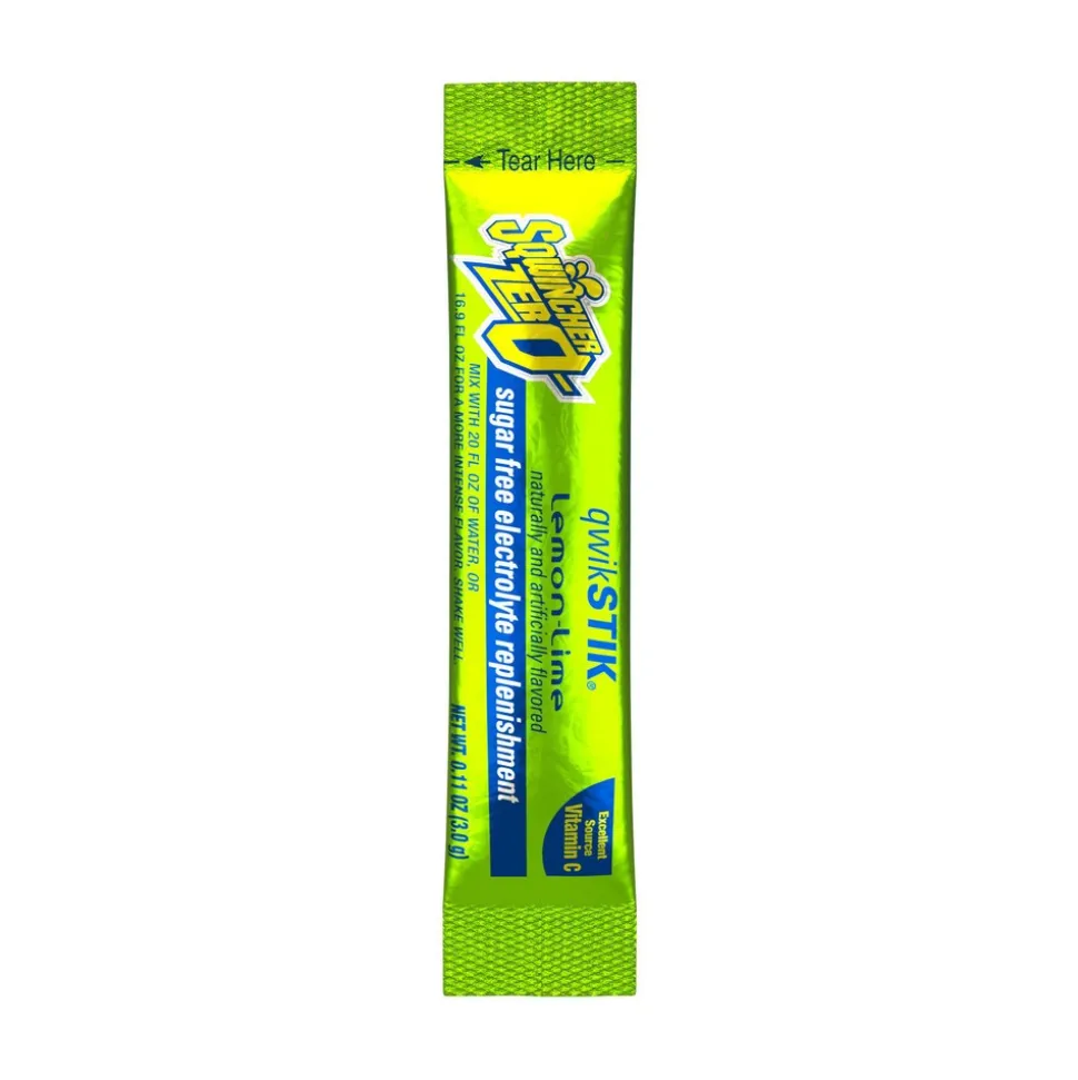 Qwik Stik Sports Drink: 0.11 oz Packet, Lemon-Lime, Powder, Yields 20.00 oz