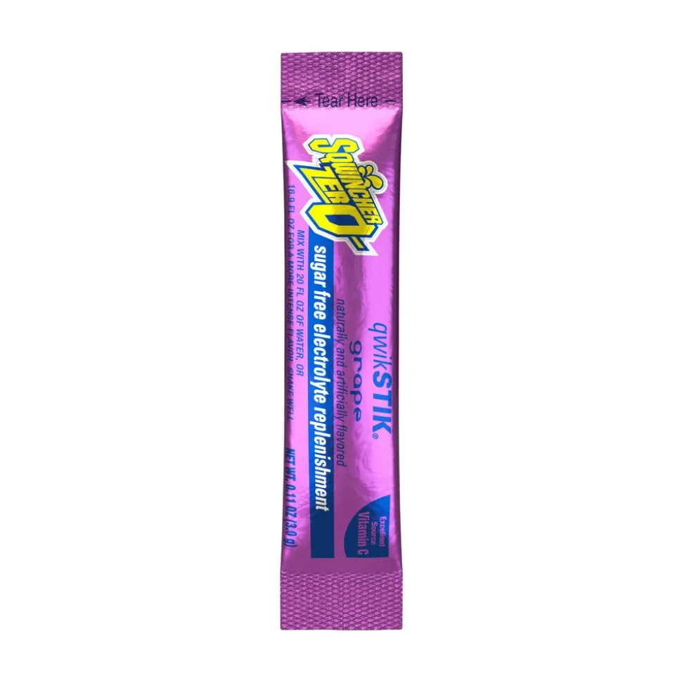 Qwik Stik Sports Drink: 0.11 oz Packet, Grape, Powder, Yields 20.00 oz