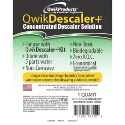 QwikDescaler+ Concentrated Descaler Solution: Calcium, Lime, Rust & Scale Remover