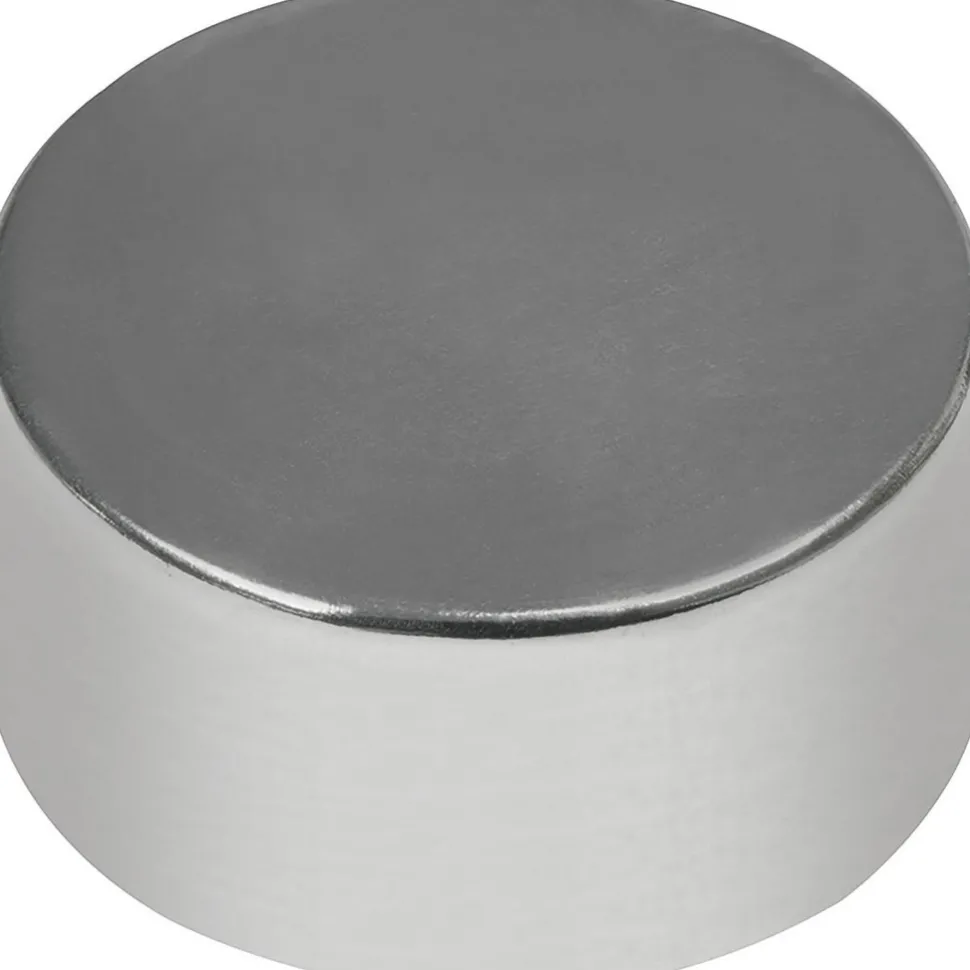 Rare Earth Disc & Cylinder Magnets; Rare Earth Metal Type: Rare Earth; Dia (Inch): 0.500; Overall Height: 0.25 in; Height (Inch): 0.25 in; Maximum Pull Force: 13.4 lb; Maximum Operating Temperature: 180 degF; Finish: Nickel Plated; Grade: N52; Height (Decimal Inch): 0.25 in