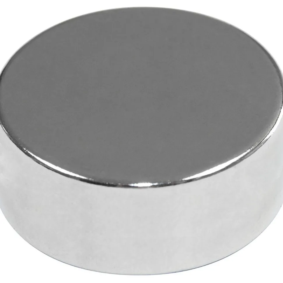 Rare Earth Disc & Cylinder Magnets; Rare Earth Metal Type: Rare Earth; Dia (Inch): 0.750; Overall Height: 0.375 in; Height (Inch): 0.375 in; Maximum Pull Force: 29.7 lb; Maximum Operating Temperature: 180 degF; Finish: Nickel Plated; Grade: N52; Height (Decimal Inch): 0.375 in
