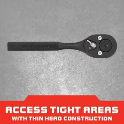 Ratchet: 3/8" Drive, Pear Head