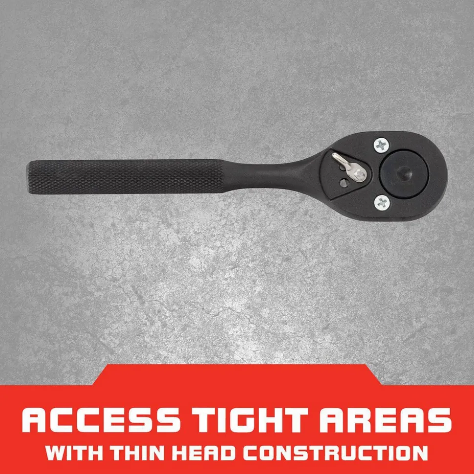 Ratchet: 3/8" Drive, Pear Head