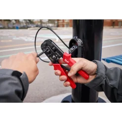 Ratcheting Modular Crimper & Stripper, Straight Handle